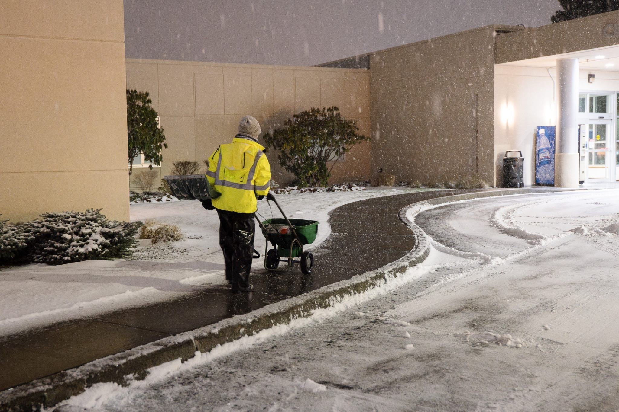 Commercial ice control and salt application