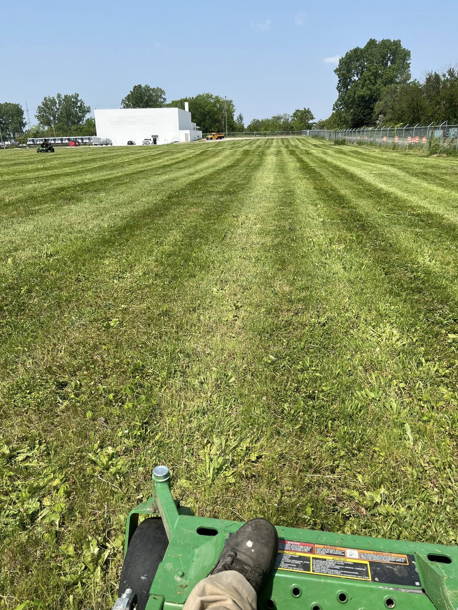 Commercial lawn mowing for large property