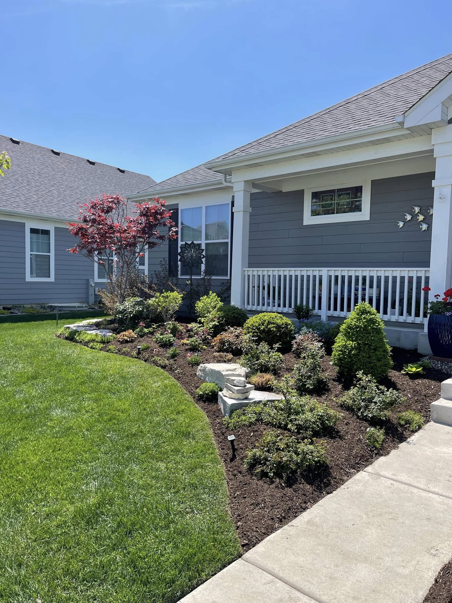 Landscaping work in progress